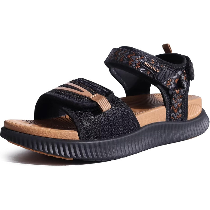 Зручні трекінгові сандалії KuaiLu для жінок: ортопедичні, для плоскостопія, піші прогулянки, літо, відкриті пальці, регульовані, чорний, коричневий
