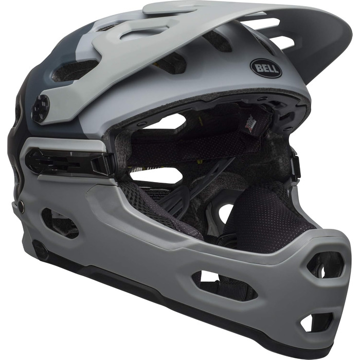 Велошолом BELL Super 3R MIPS для MTB, чорний/сірий, розмір M, 2022