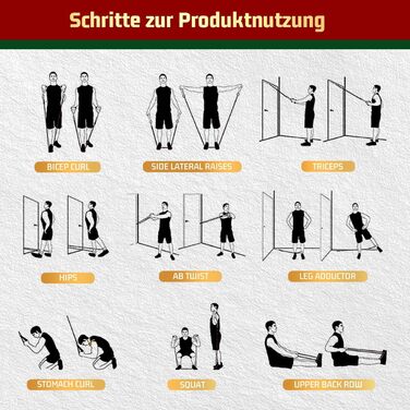 Набір еластичних стрічок для фітнесу VEICK: 11 шт. для калістеніки, пілатесу та фітнесу