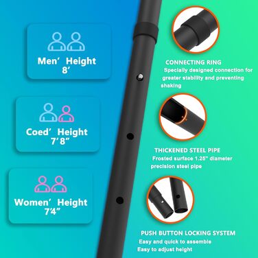 Портативний волейбольний набір: сітка, стійки, м'яч та сумка. Ідеально для саду та пляжу.