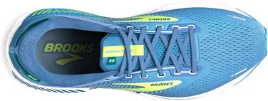 Brooks Adrenaline GTS 22 – жіночі кросівки для бігу з підтримкою (35.5 EU, Сріблясто-блакитно-зелені)