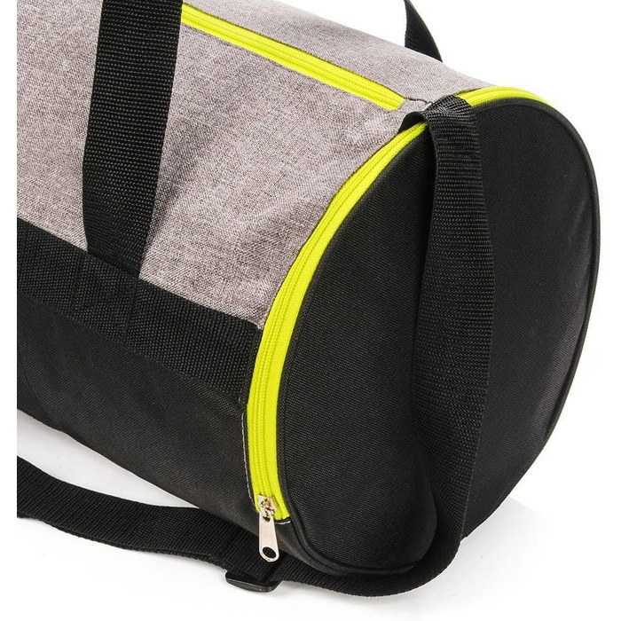 Спортивна сумка Meteor 25 л сіра/неонові зелений - для школи, тренувань, подорожей