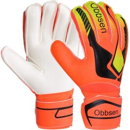 Воротарські рукавички JOYJ з FingerSave, дитячі унісекс, для футболу, Super-Grip, товстий латекс, помаранчеві (5)