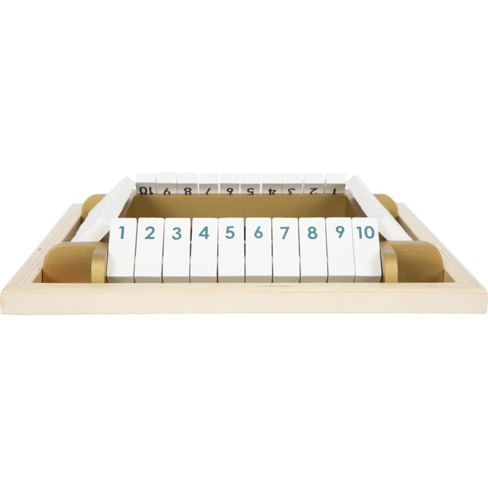 Настільна гра Small Foot Shut The Box Gold Edition, кубикова, для всієї родини, від 6 років, арт. 12364, різнокольорова