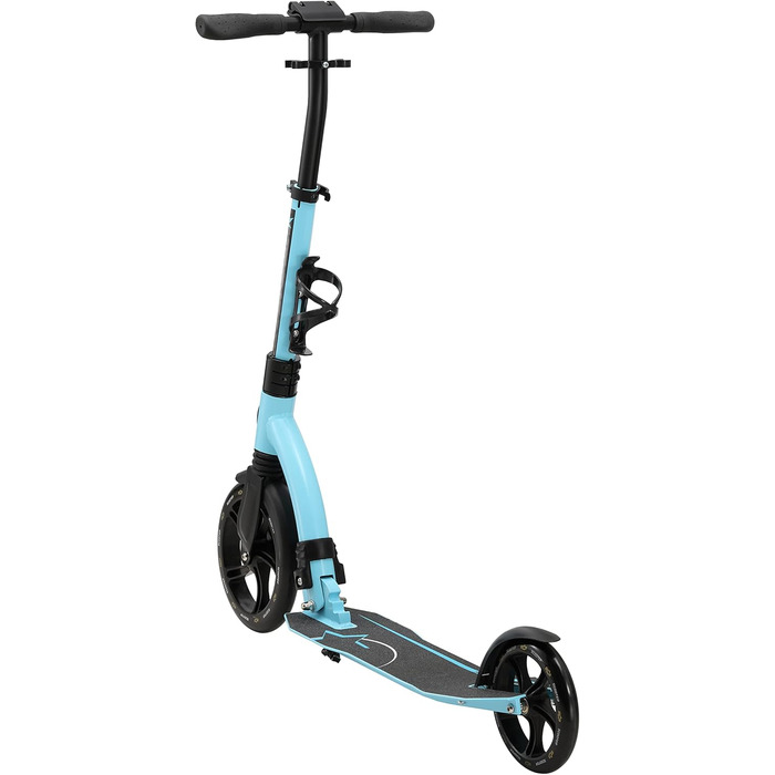 Самокат дитячий та дорослий STAR SCOOTER алюмінієвий, колеса 230мм, блакитний