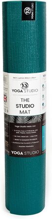 Йога-мат Yoga Studio, нековзкий, міцний, Oeko-Tex, для фітнесу, йоги та пілатесу, 183×61×0,6 см, бірюзовий