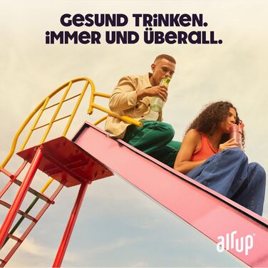 Пляшка для води air up Twist Pro Лаванда 600 мл з арома-капсулами та соломинкою - фіолетова пляшка для школи, спорту, фітнесу
