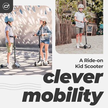 Дитячий самокат Scoot&Ride Highwaykick 5 LED, сталевий колір