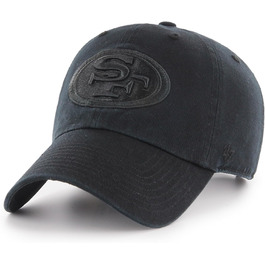 Кепка NFL San Francisco 49ers Clean Up, чорна, унісекс, регульований ремінь, логотип команди