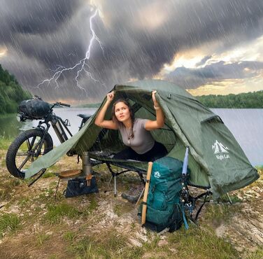 Дитяче ліжко-намет Night Cat для кемпінгу, 220x70 см, водонепроникне, складане, легке - для подорожей та походів