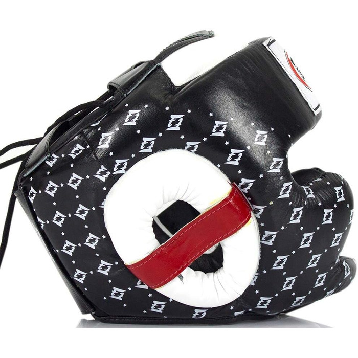 Захисний шолом Fairtex HG10 для спарингу, чорний/білий, розмір L
