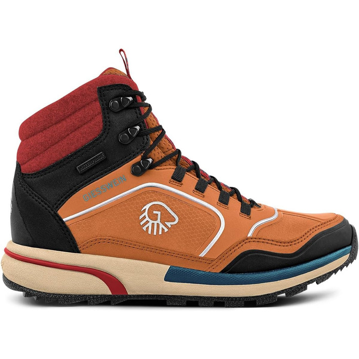 Чоловічі водонепроникні трекінгові черевики Giesswein Wool Cross X Alpine - для хайкінгу та походів у горах (47 EU, Коричневий)