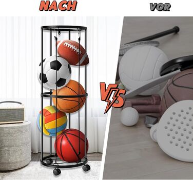 Стенд для м'ячів: баскетбольний, футбольний, волейбольний (2 яруси)