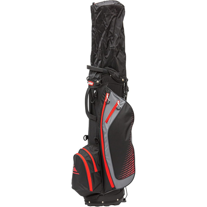 Сумка для гольфу Longridge Super Lite з 8 відділеннями, чорно-червона