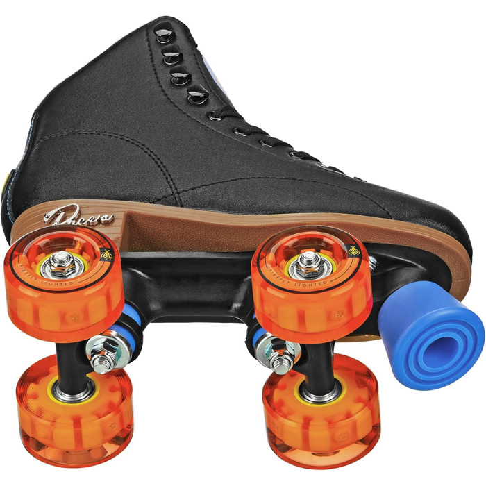 Дитячі роликові ковзани Pacer Comet Hightop чорного та срібного кольорів, з підсвічуванням коліс, розмір Youth 3