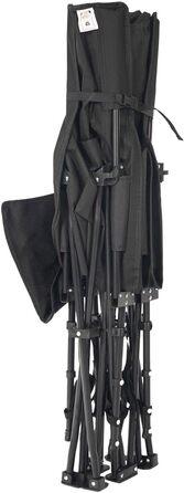 Розкладне ліжко 24MOVE® для кемпінгу та відпочинку на природі, 190x67x34 см, чорне