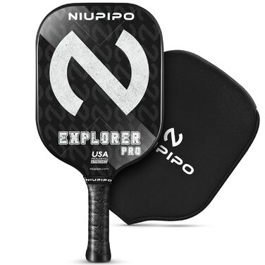 Набір піклбол-ракетки Niupipo Explorer Pro: Графіт, USAPA, Поліпропіленовий сердечник, Зручна ручка, Сумка