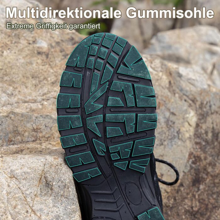 Чоловічі трекінгові черевики EARLDE, водонепроникні, чорні (43 EU)