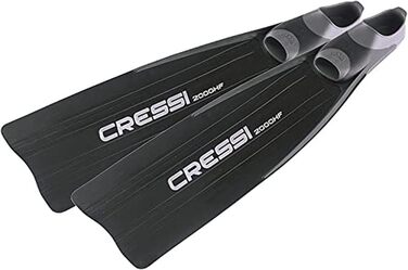 Ласти Cressi Gara 2000 HF чорні 42/43 для апное та фрідайвінгу, високопродуктивні