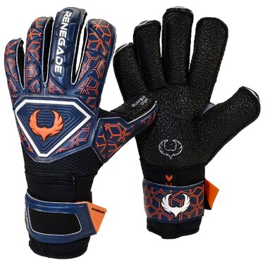 Воротарські рукавички Renegade GK Triton Microbe-Guard (розміри 5-11, 3 моделі, рівень 2) Pro-Tek, Super Grip 3.5+3мм, для твердого покриття, дорослі/підлітки/діти, Octane Roll Cut 7
