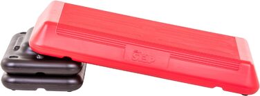 Аеробна платформа The Step Der Schritt Freestyle 72,4×36,8×10,2 см, червона/чорна