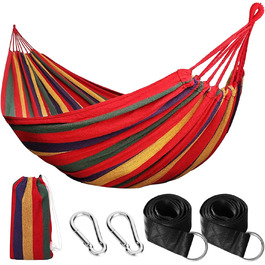 Гамак для кемпінгу NXPZ Outdoor, 200x150 см, подвійний, 250 кг, з сумкою, ременями та карабінами, для відпочинку на природі, вдома, на балконі