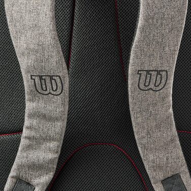 Сумка для тенісних ракеток Wilson Team Heather Green/Grey - Сіра тенісна сумка з зеленою обробкою