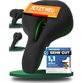 Велосипедне сідло MIVELO Comfort PRO з піною Memory Foam, ергономічне, дихаюче, для жінок і чоловіків, зручне для трекінгу