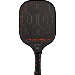 Падл для піклболу Onix Evoke Premier Pro Raw Carbon (12 мм, чорний)