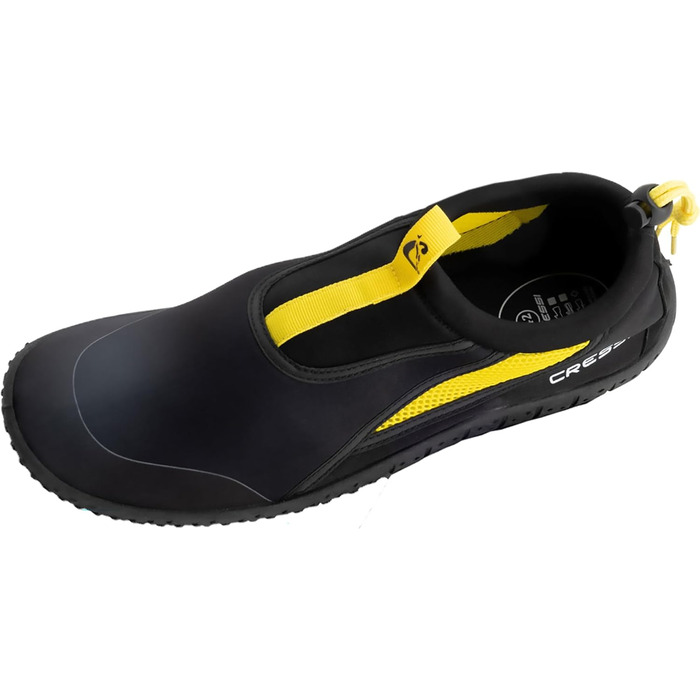 Взуття Cressi Coco - Швидковисихаючі аквашузи для скель, моря, пляжу. Підходять для серфінгу, басейну та водних видів спорту, унісекс, чорно-жовтий, 41.5 EU