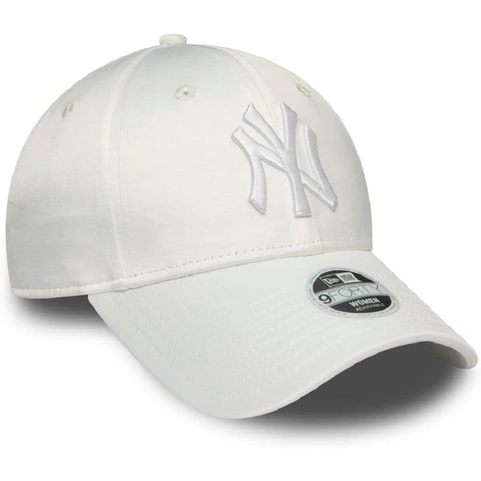 Кепка New Era New York Yankees MLB 9Forty з сатину, біла, регульована, для жінок