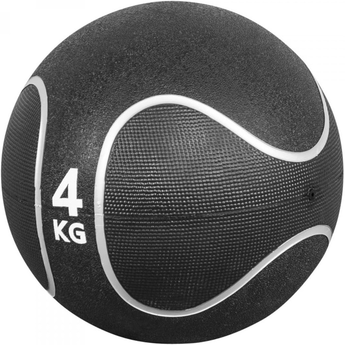 Медичний м'яч GORILLA SPORTS з гуми, 1-10 кг, Ø23/29 см, антиковзкий, для фітнесу та тренувань