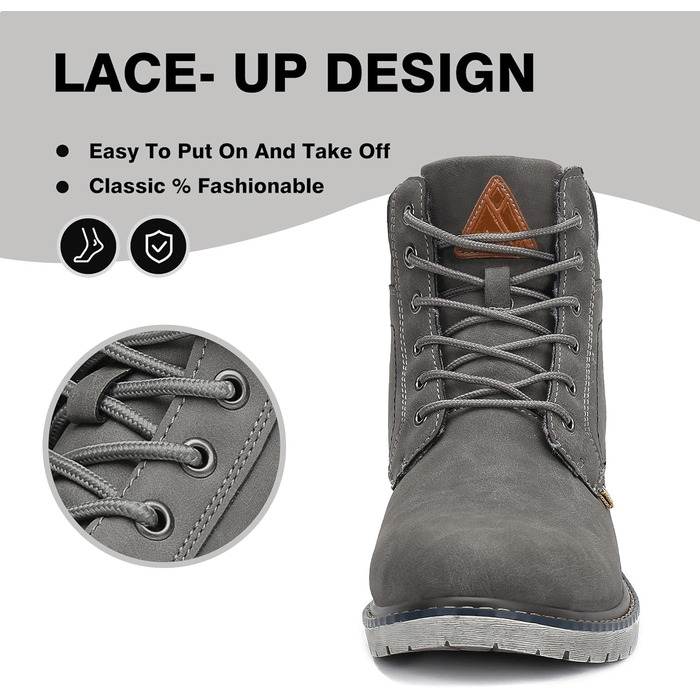 Зимові черевики Mishansha Herren: теплі, водонепроникні, для жінок, розмір 44 EU, сірі