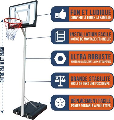 Захисний щит для баскетбольного кільця BUMBER E-Giant Charlotte, унісекс, дитячий, сірий/чорний