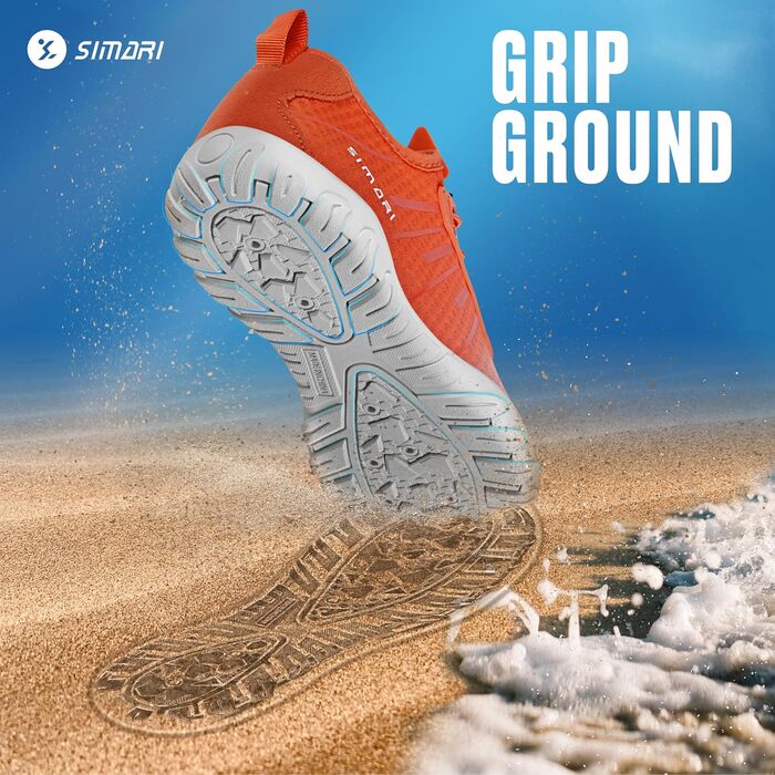 Водні черевики SIMARI WP001 для жінок та чоловіків, швидковисихаючі, для плавання, дайвінгу, серфінгу, йоги та відпочинку на природі, WP001, 216 Lila (42 EU, 233 Orange)