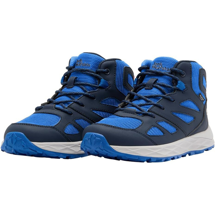 Черевики трекінгові Jack Wolfskin Woodland 2 Texapore Mid K, дитячі, 31 EU, синій