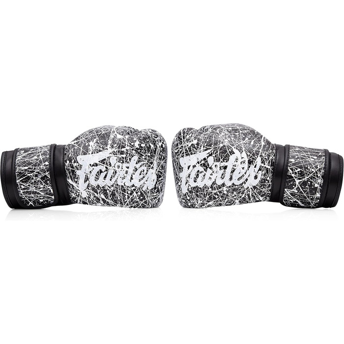 Боксерські рукавички Fairtex BGV14 для Муай Тай та кікбоксингу, тренувальні, 12 oz, чорні/білі, унісекс, для дітей і дорослих