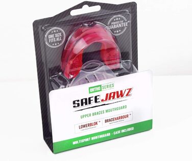 SAFEJAWZ спортивна капа для брекетів, універсальна, рожевий, захисна капа для контактних видів спорту: регбі, ММА, єдиноборства, кікбоксинг, дзюдо, хокей, бокс