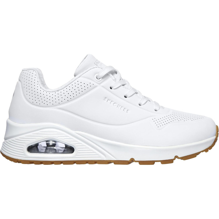 Жіночі кросівки Skechers UNO Stand ON AIR, білі (WHT), матеріал Durabuck, розмір 37 EU