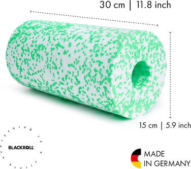 BLACKROLL MED Фасціальний рол для масажу 30×15 см, м'який, для чутливої шкіри, масажний ролик для фітнесу та домашнього використання, німецька якість