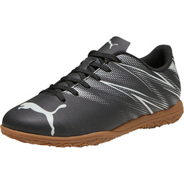 Дитячі кросівки PUMA Attacanto для занять спортом у приміщенні, 36 EU, чорний/сріблястий