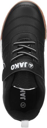 Спортивне взуття JAKO для залу та вулиці, дитяче, унісекс, розмір 40 EU, чорно-біле