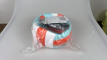 Волейбольний м'яч Lemondo, розмір 5 - м'який PU-м'яч з насосом - для залу та вулиці - водонепроникний та неслизький - для пляжу, залу, тренувань (з насосом)