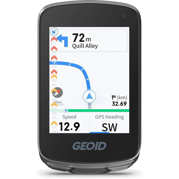 Велокомп'ютер GEOID CC700 GPS бездротовий з кольоровим екраном 2.8