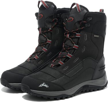 Чоловічі зимові чоботи Winter, утеплені хутром, теплі, водонепроникні (43 EU, чорний, сірий)