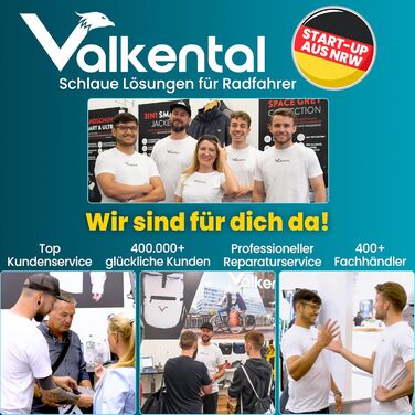 Водонепроникні велосипедні рукавички Valkental® GloRider з ізоляцією 3M | З підкладкою та зчепленням | Зігріваючі та перехідні рукавички [Чоловічі та жіночі] з функцією сенсорного екрану - Чорний L для перехідного періоду (до 6°C, 2-шарові)