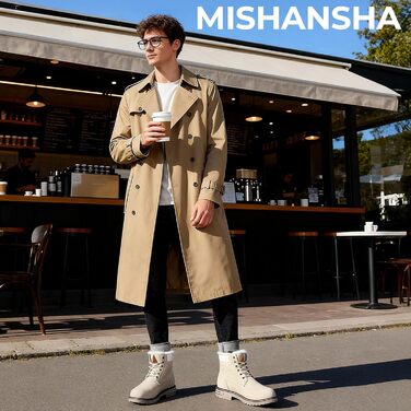 Чоботи зимові жіночі Mishansha Herren, теплі, з підкладкою, антиковзаючі, класичні, розмір 39-48 EU (47 EU, Бежевий)