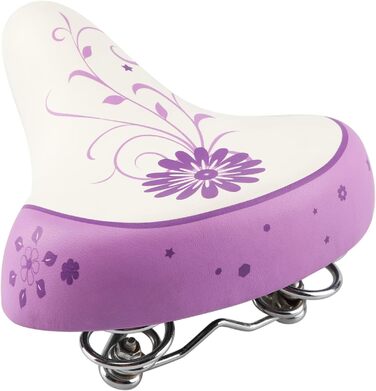 Дитячий велосипедний сидіння AVASTA для дівчаток та хлопчиків, водонепроникне, широке, м'яке, з подвійним амортизатором, підходить для велосипедів 12-20 дюймів, гірських та шосейних, м'ятно-зелений (фіолетовий)