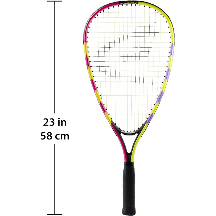 Дитячий набір Speedminton Junior для кросмінтону з 2 воланами FUN Speeder, сумка лілово-рожева, універсальний розмір