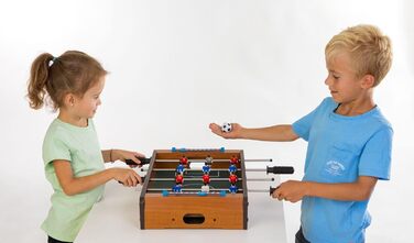 Настільний футбол Natural Games 50x50x9,5 см, компактний дерев'яний кікер для дому